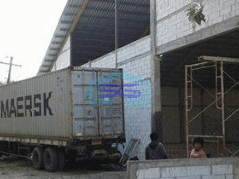 Dijual Gudang di Bantul Kontruksi Rangka Baja Akses Trailer/Container