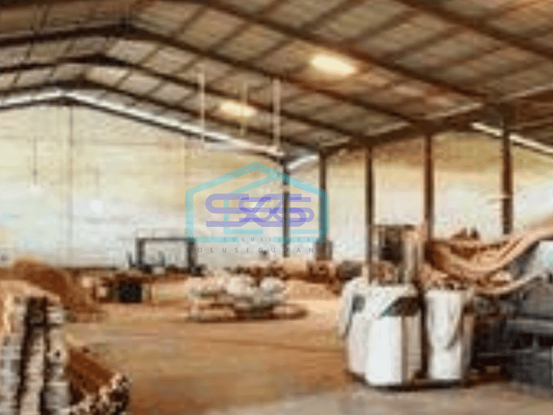 Dijual Gudang siap pakai di kawasan agarindo, pasar kemis, akses kontener