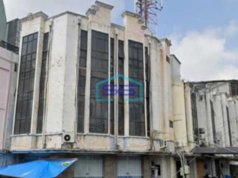 Dijual Ruko Pojok Jl.Kombespol M. Duryat, Pusat Kota Surabaya, dekat Pregolan Bunder Luas Bangunan  369 m²