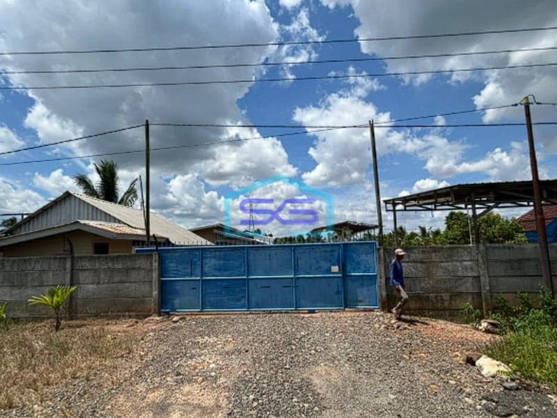 Dijual Gudang Plus Tanah di Tanjung Api Api Banyuasin Palembang LB 1100m2