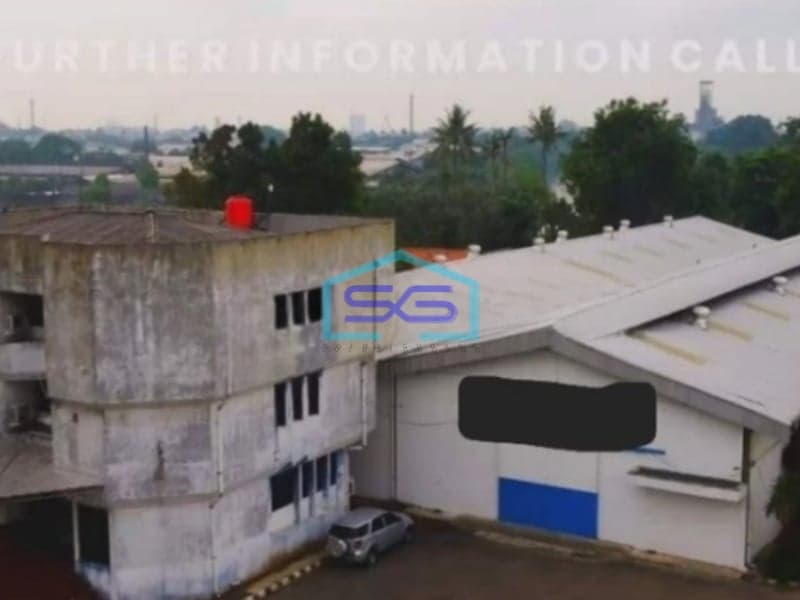 Disewakan Gudang Ijin Industri Luas Bangunan 12261m2 di Cikokol Tangerang