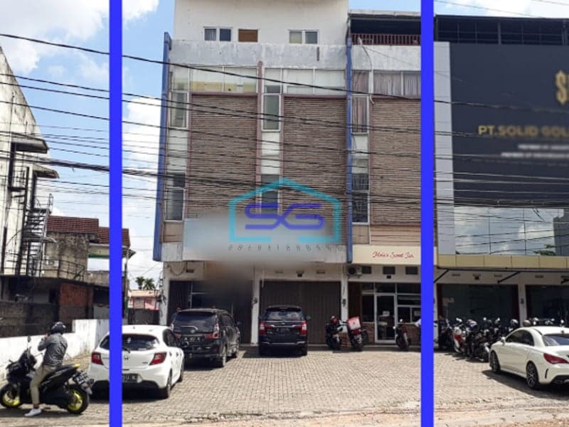Dijual 2 Unit Ruko Gandeng Plong Jalan Sumpah Pemuda Kampus Palembang LB 596m2