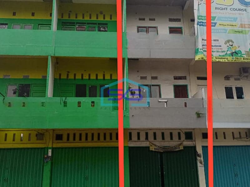 Dijual Ruko Strategis 3 Lantai di Jalan RE Martadinata Palembang LB 200m2