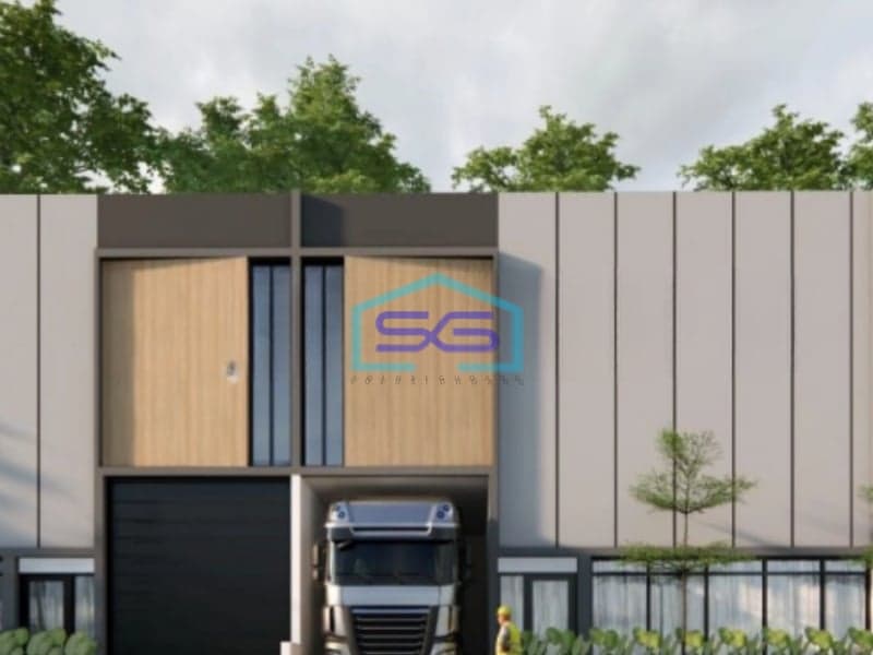 Dijual Gudang di Komplek Pergudangan di Teluk Naga Tangerang Sudah Renovasi SHM LT 240m2