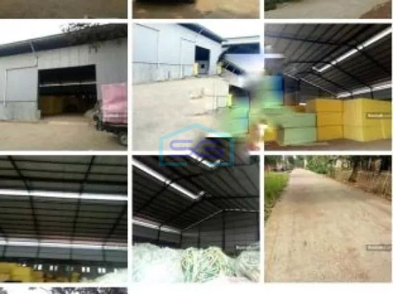 Dijual gudang di sumur batu Bantar gebang Luas bangunan 1500 meter