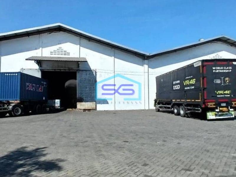 Disewakan Gudang di Raya Margomulyo Surabaya LB 2514m2 Bagus HGB