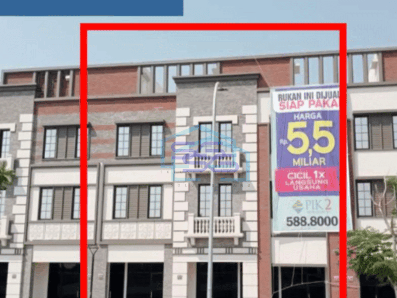 Dijual Rukan Osaka di Jalan Raya Boulevard Osaka PIK 2, Jakarta Utara Luas Tanah 76 m²