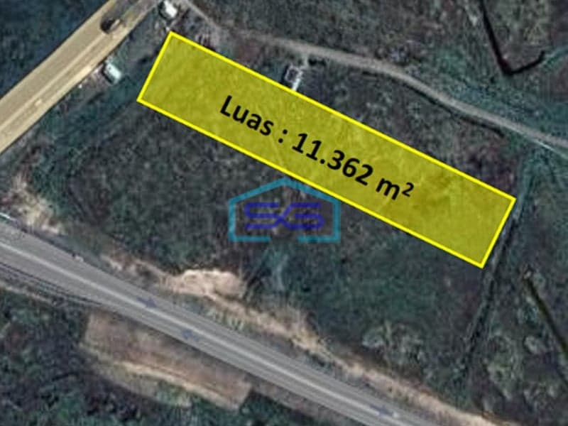 Dijual Tanah di Sebelah Pintu Tol Pemulutan Sriwijaya Raya Lintas Sumatera Selatan LT 11362m2