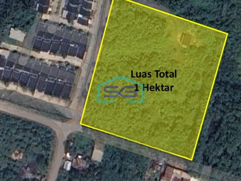 Dijual Tanah 1 Ha Siap Bangun Lokasi Strategis di Pangkalan Benteng, Palembang LT 10000m2