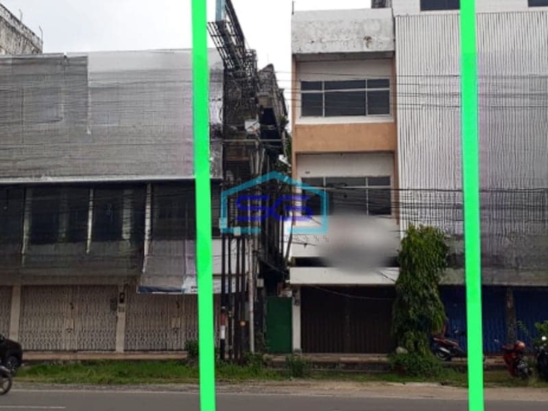Disewakan Ruko 3 Lantai di Tengah Kota Jalan Kolonel Atmo Palembang LB 192m2