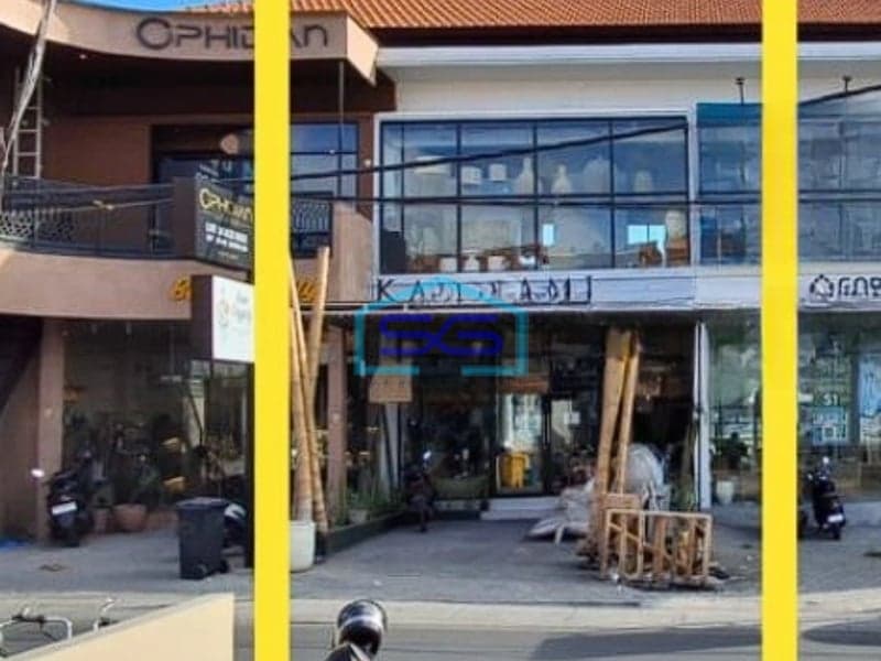 Disewakan Ruko 2 Lantai Ramai Walk-In Di Brawa Canggu Badung Bali LB 135m2