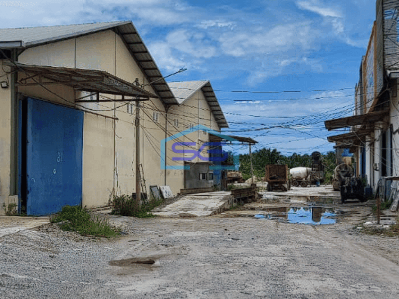 Disewakan 3 Unit Gudang Gandeng di Komplek Pergudangan Jl Bumi Mas Km 12 Palembang Luas 792m2