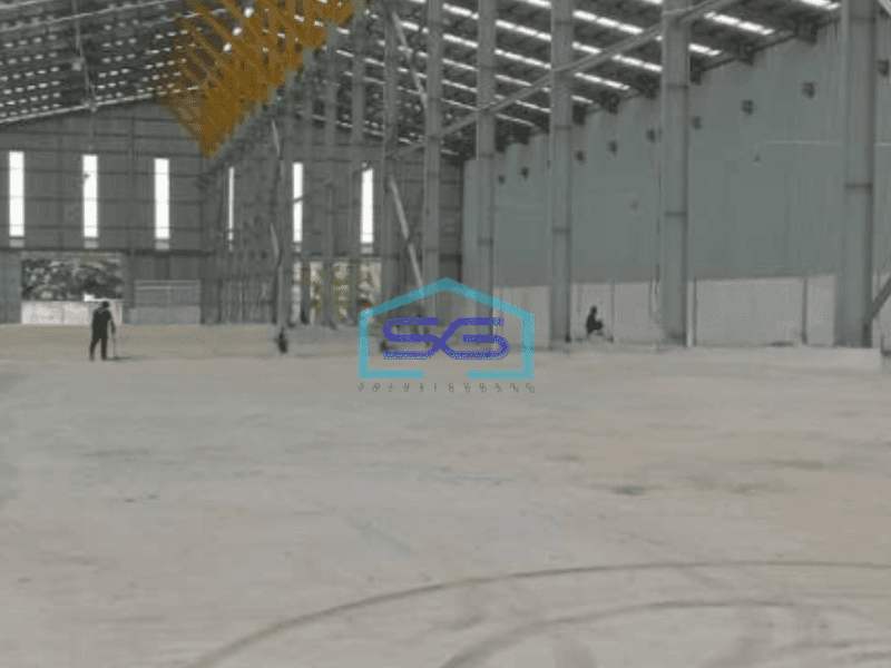 Disewakan Gudang Luas Bangunan  3360 m² Akses Container 40 Feet Lokasi Sepatan Tangerang