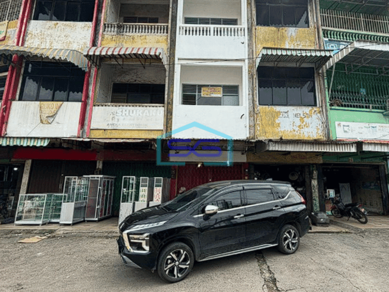 Dijual 1 Unit Ruko Strategis di Pasar Lemabang Jalan Bambang Utoyo, Palembang LB 240m2