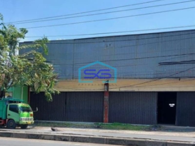 Disewakan Ruko Gudang 1 Lantai Strategis Pinggir Jalan Raya Majapahit Semarang LB 424m2