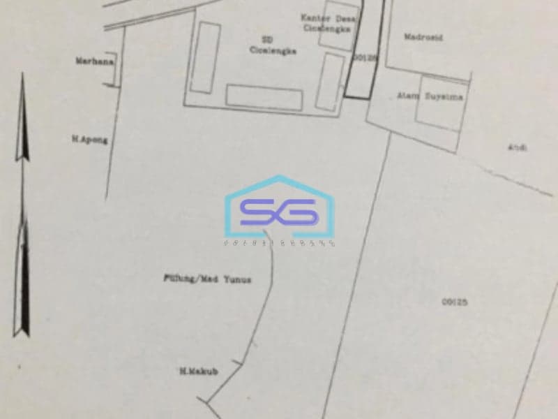 Dijual Tanah Luas   16517 m² Lokasi Cisauk Tangerang