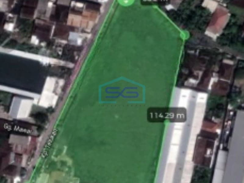 Red Zone Land for Sale in Industrial Area Jalan Arak-Arak Telukan Grogol Sukoharjo Central Java Land Area 8290sqm