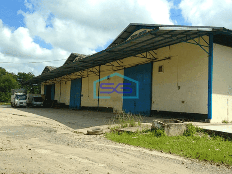 Disewakan 2 unit Gudang Jalan Pangeran Ayin Kenten Laut Banyuasin Sumatera Selatan LT 1000m2