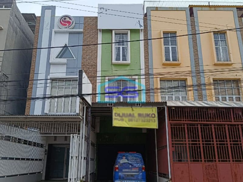 Dijual Ruko 3 Lantai Lokasi Strategis di Jl. Sapta Marga, Palembang LB 180m2
