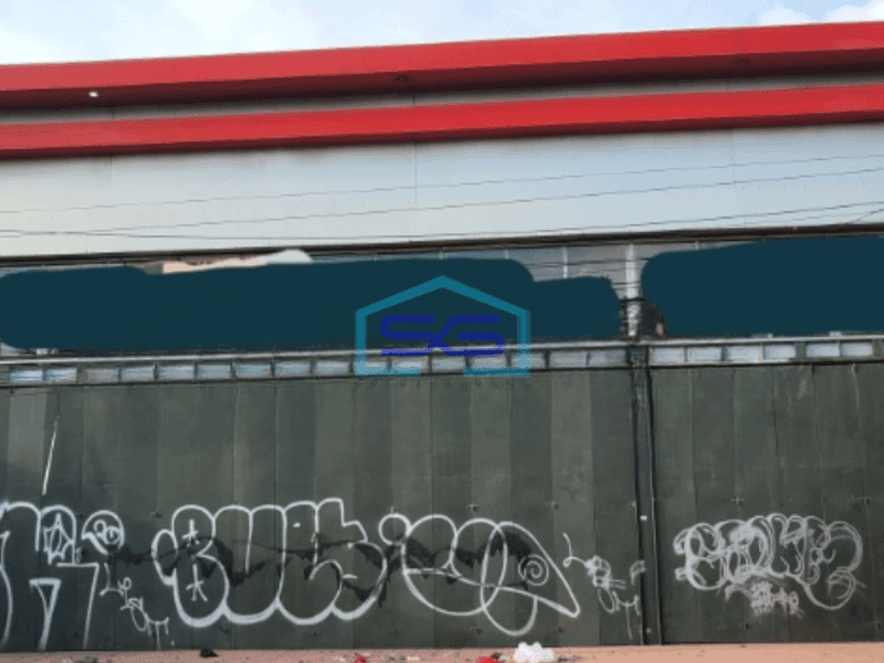 Dijual Gudang Lokasi Strategis di Pinggir Jalan Raya Benda Tangerang Akses Container 40 Feet