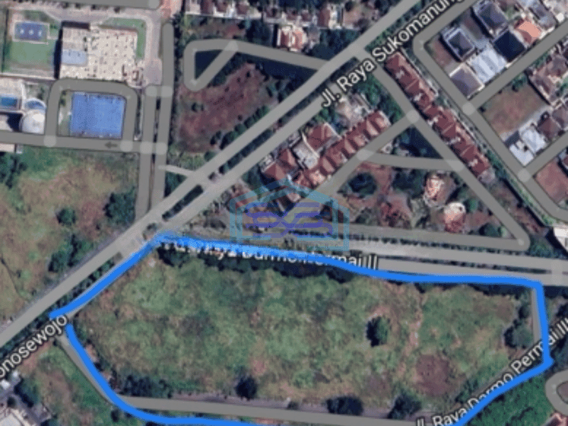 Dijual Tanah Darmo Permai Dekat Pasar Modern Mayjen Luas Tanah 52000 m²