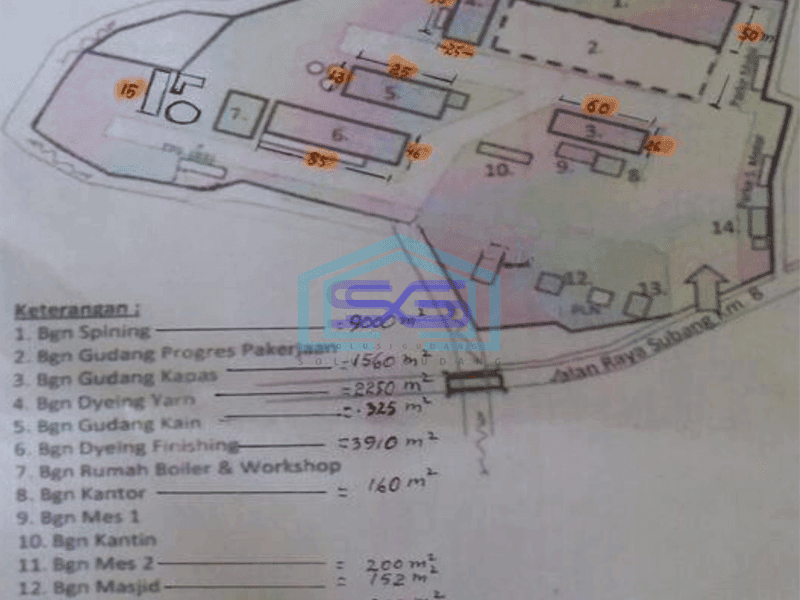 Dijual Gudang ex Pabrik Luas Bagus di Sadang Purwakarta
