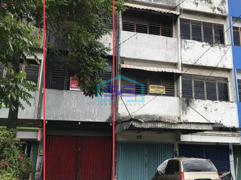 Disewakan Ruko 3 Lantai Jalan Perintis Kemerdekaan Palembang LB 192m2