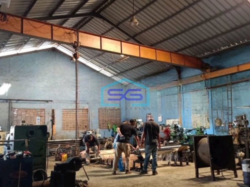 Dijual Gudang Murah Luas Bangunan  1500 m² Lokasi Teluk Naga Tangerang