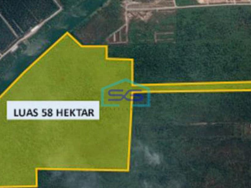 Dijual Tanah Strategis Luas Tanah 584.139m2 di Kawasan Industri Jalan Tanjung Api Api Palembang