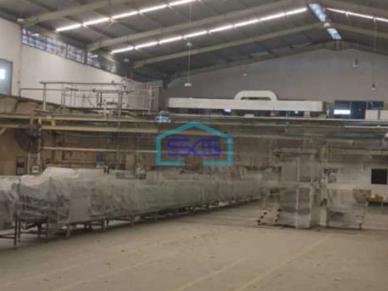 Dijual Pabrik Luas Bangunan 9000 m²  Lokasi Bebas Banjir di Pasar Kemis Tangerang