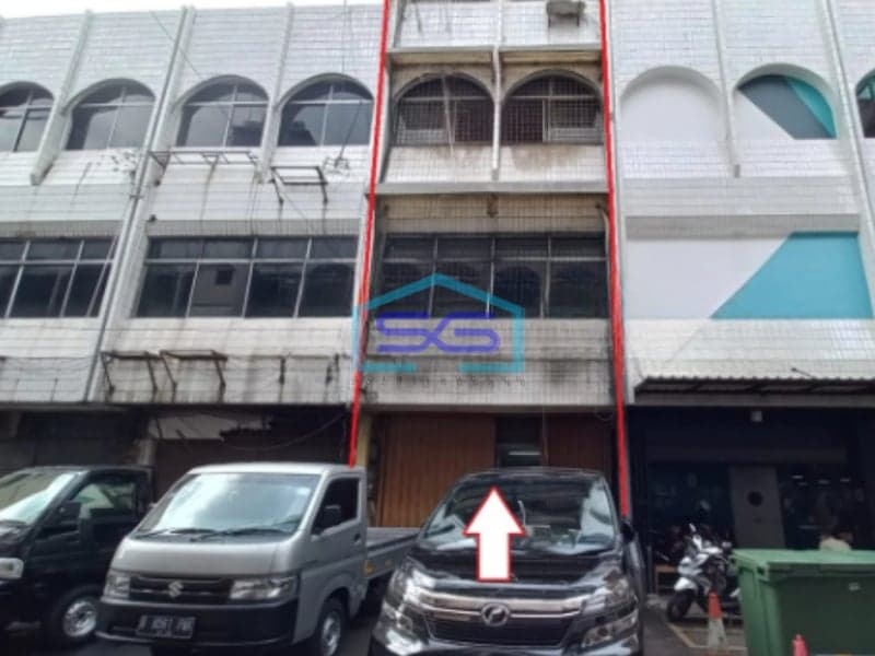 Dijual Ruko di Komplek Ruko Pasar Baru Sawah Besar Jakarta Pusat LB 284m2