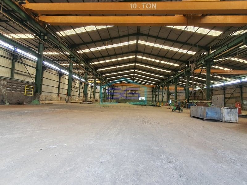 Sewa Gudang Cikarang Bekasi Cocok Untuk Gudang Workshop Fabrikasi Baja Dilengkapi Hoist Crane.
