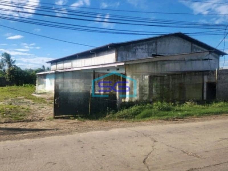 Dijual Gudang Murah Dibawah Pasaran Lokasi di Pinggir Jalan Tanjung Pasir Tangerang LT 1165m2