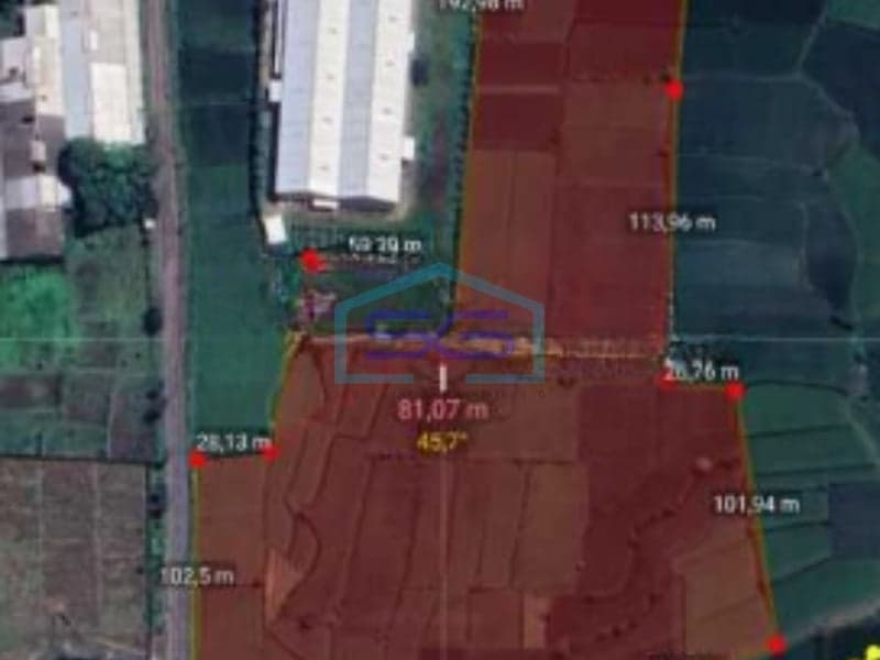 出售工业区土地 战略位置 Sukodadi Lamongan 东爪哇 5.3公顷