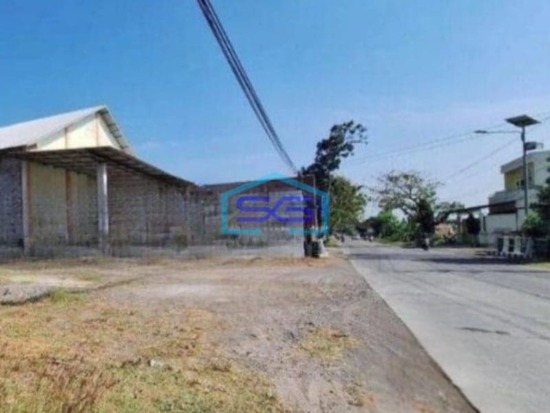 Dijual Cepat Lahan Bonus Gudang Industri Lokasi Sragen Luas Tanah 9500m2