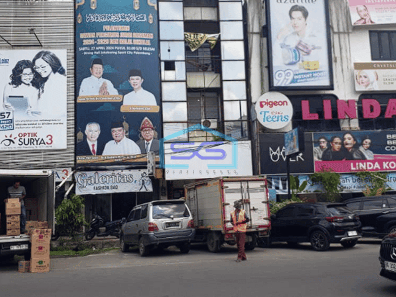 Dijual 1 Unit Ruko Strategis di Jalan Kolonel Atmo, Palembang LB 235m2