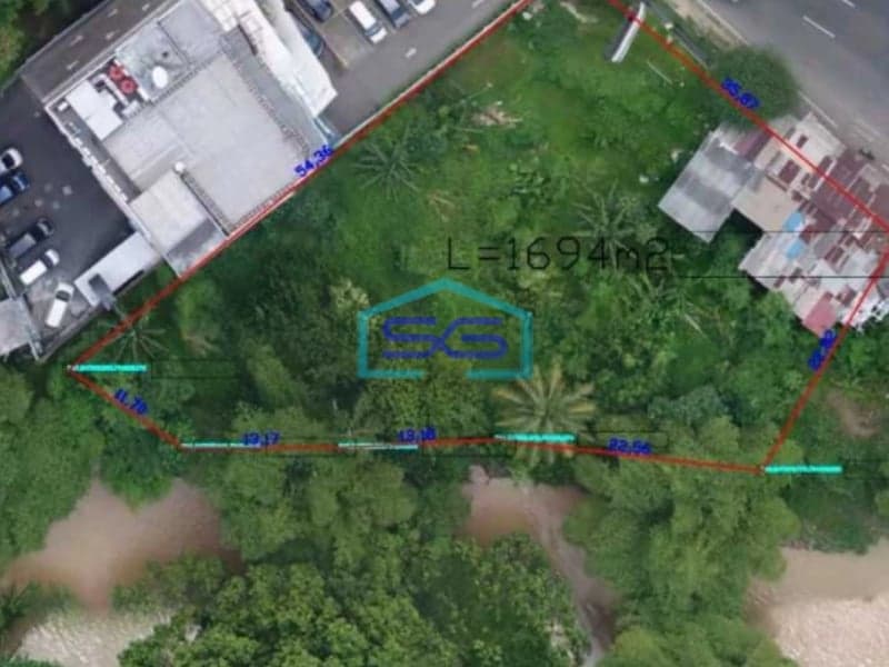 Dijual Tanah Strategis Kawasan Sentra Niaga Alternatif Cibubur Jakarta Timur LT 1700m2