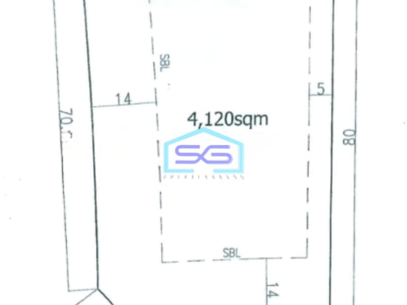Disewakan Tanah Luas  4120 m² Lokasi Alam Sutera Tangerang