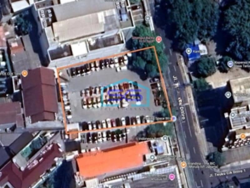 Dijual Tanah Kavling di Pinggir Jalan Raya Menteng Jakarta Pusat LT 1648m2