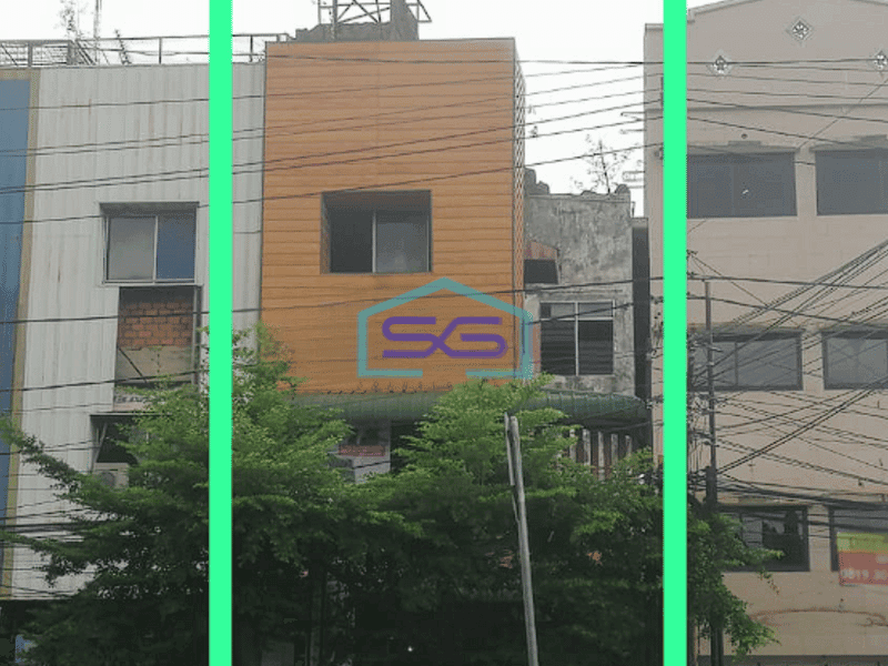 Dijual Ruko 5 Lantai Pusat Kota Jalan Jendral Sudirman Palembang LB 1500m2