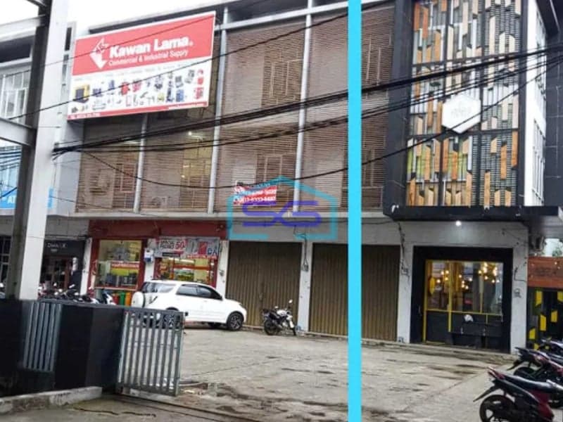 Disewakan Ruko Jalan Demang Lebar Daun dekat Halte Kereta LRT Palembang LB 168m2