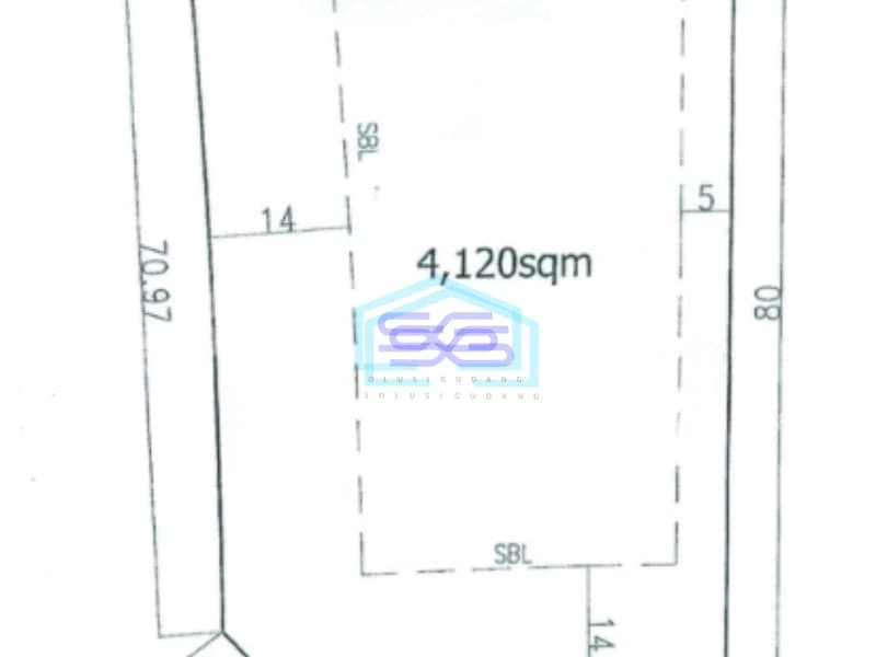 Disewakan Tanah Luas 4120 m² Lokasi Bebas Banjir di Alam Sutera Tangerang