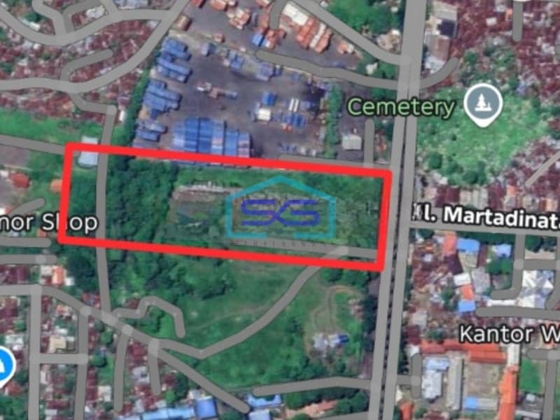 Dijual Tanah Dekat Kantor Walikota Dan Pelabuhan Bitung Bitung Tengah, Bitung Luas Tanah (PxL)  33000 m²