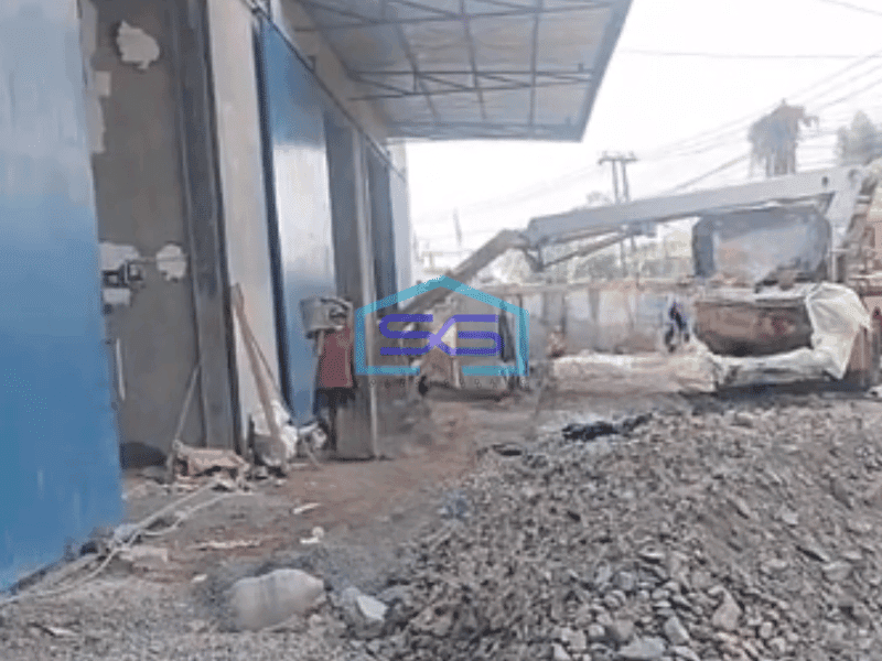 Disewakan Gudang Luas Bangunan 2400 m2 Akses Container 40 Feet di Sepatan Tangerang