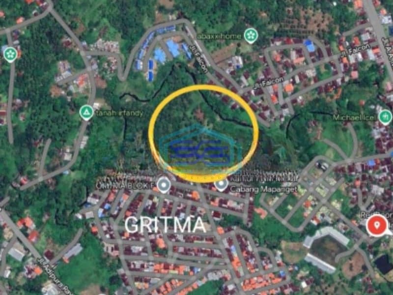 Dijual Tanah 5 H Samping Perum GRITMA Jl Adipura Dekat Bandara Mapanget, Manado Luas Tanah (PxL)  50000 m²