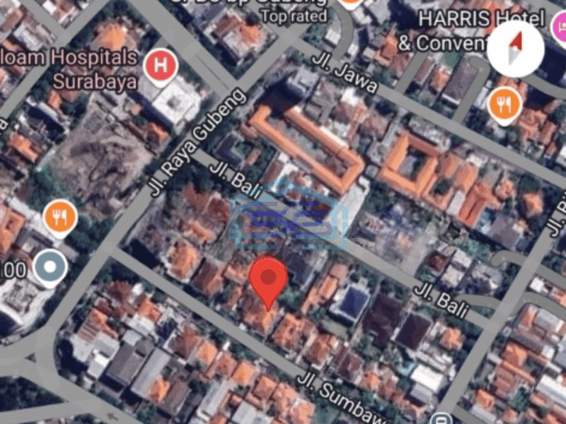 Dijual Ruang Usaha Komersial di Jl sumbawa Surabaya Pusat Luas Bangunan 638 m²