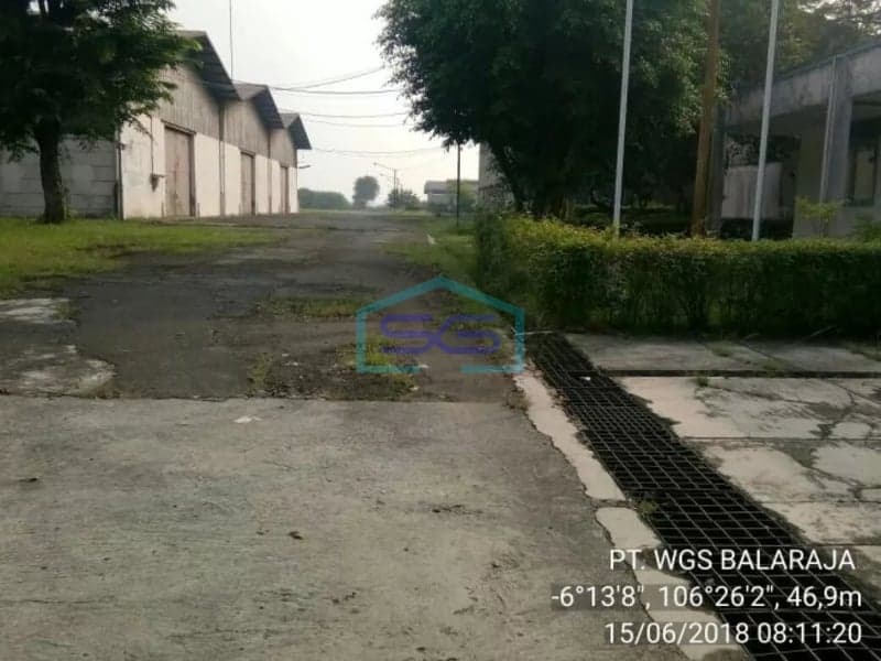 Dijual tanah dan gudang di Balaraja luas 5 ha