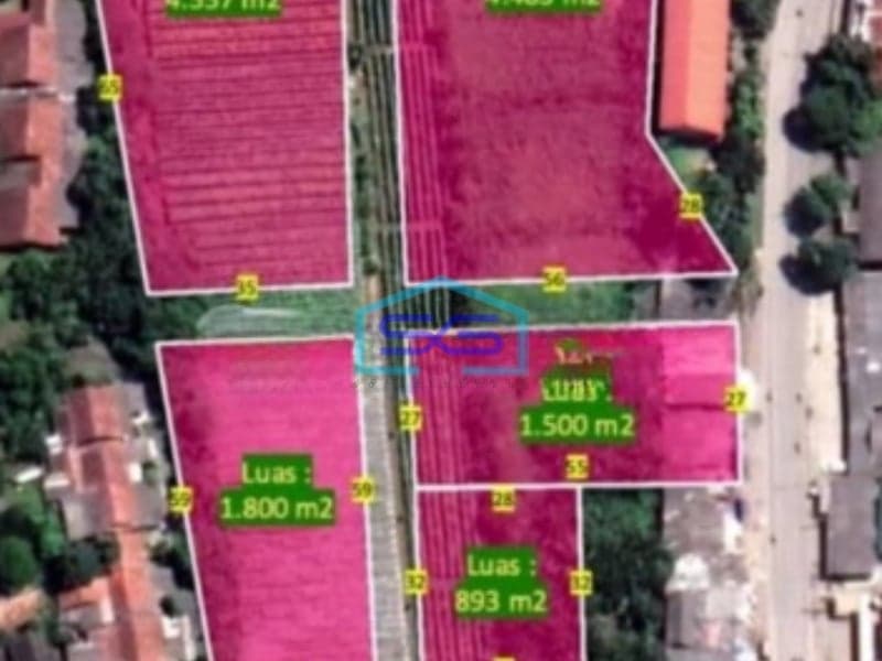 Dijual Tanah Cocok Industri/Pabrik di Jalan Raya Gunung Sindur Bogor LT 10000m2