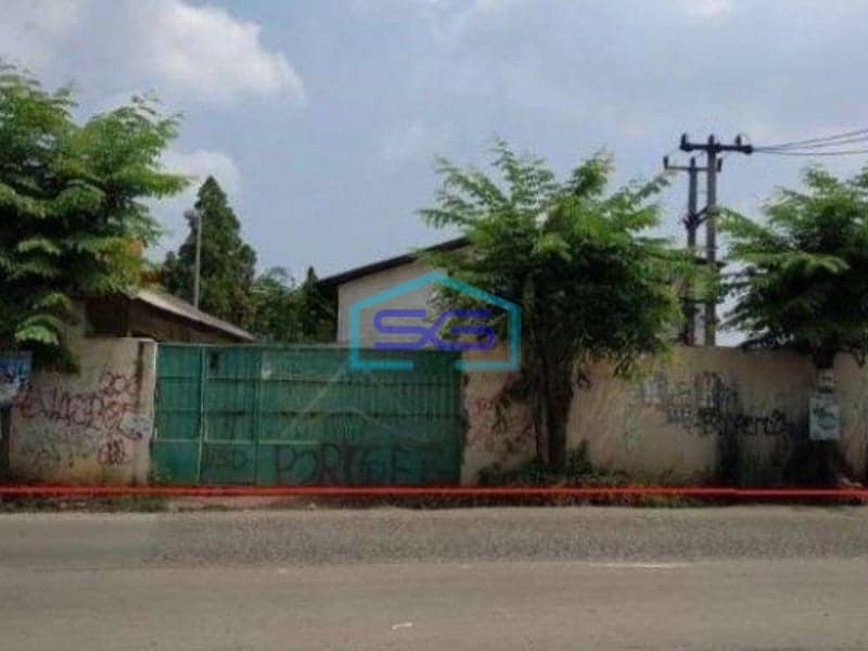 Dijual Gudang Pinggir Jalan di Cibarusah Cikarang Selatan LT 1200m2