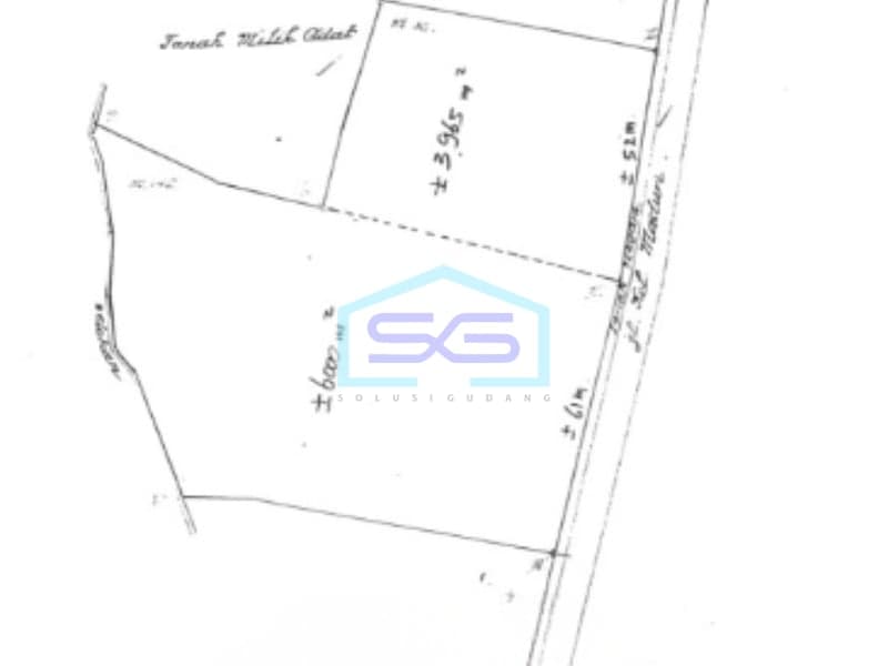 Land Plot for Sale in Cimahi Utara, Cimahi Land Area 9695m2